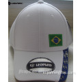 topi baseball olahraga applique putih